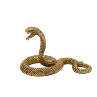 pure copper zodiac snake small ornaments desktop creative decorations prosperous spirit snake cobra transfer lucky copper snake
