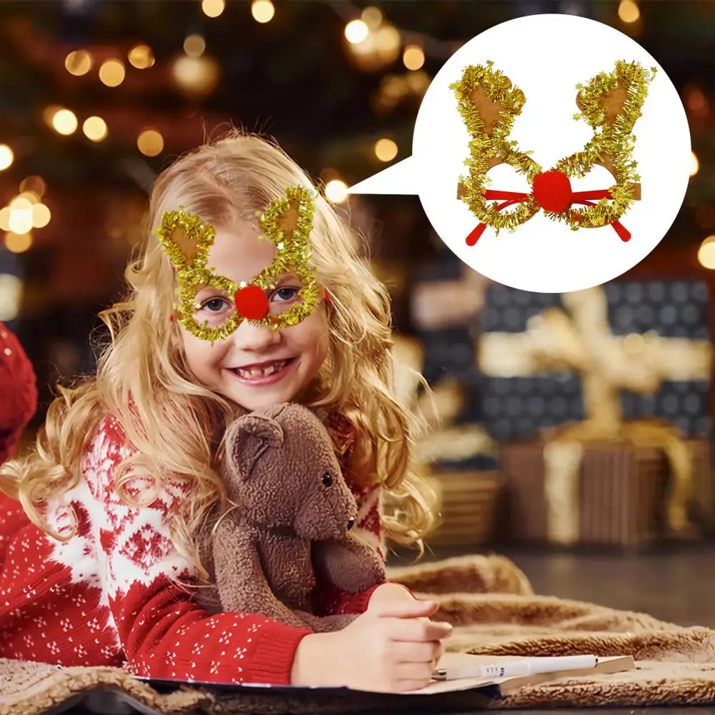 

Christmas-themed Sunglasses Festive Holiday Party Glasses Sparkling Christmas Tree Hat Shape for Christmas for Celebrations