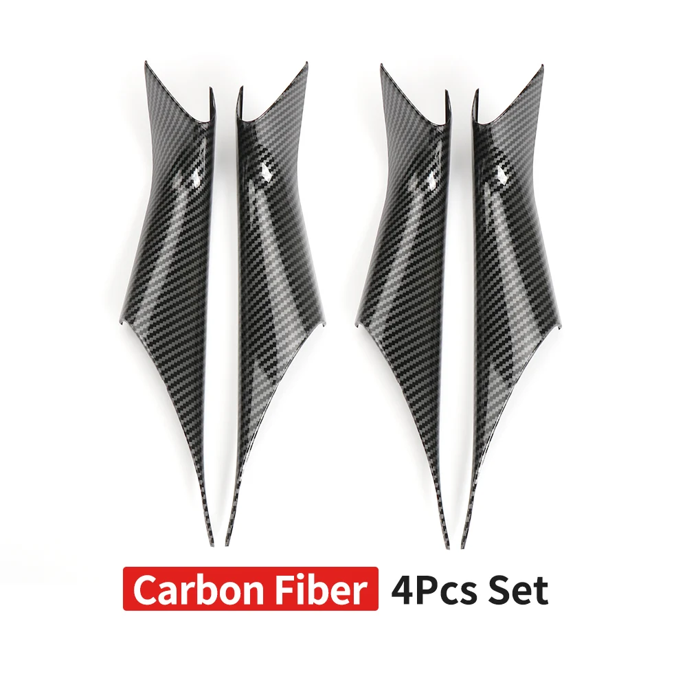 

Накладка на дверную ручку из углеродного волокна для салона автомобиля G30, отделка, наклейки на дверную чашу, украшение для BMW 5 серии 520, 523, 525, 530, 528, 535i