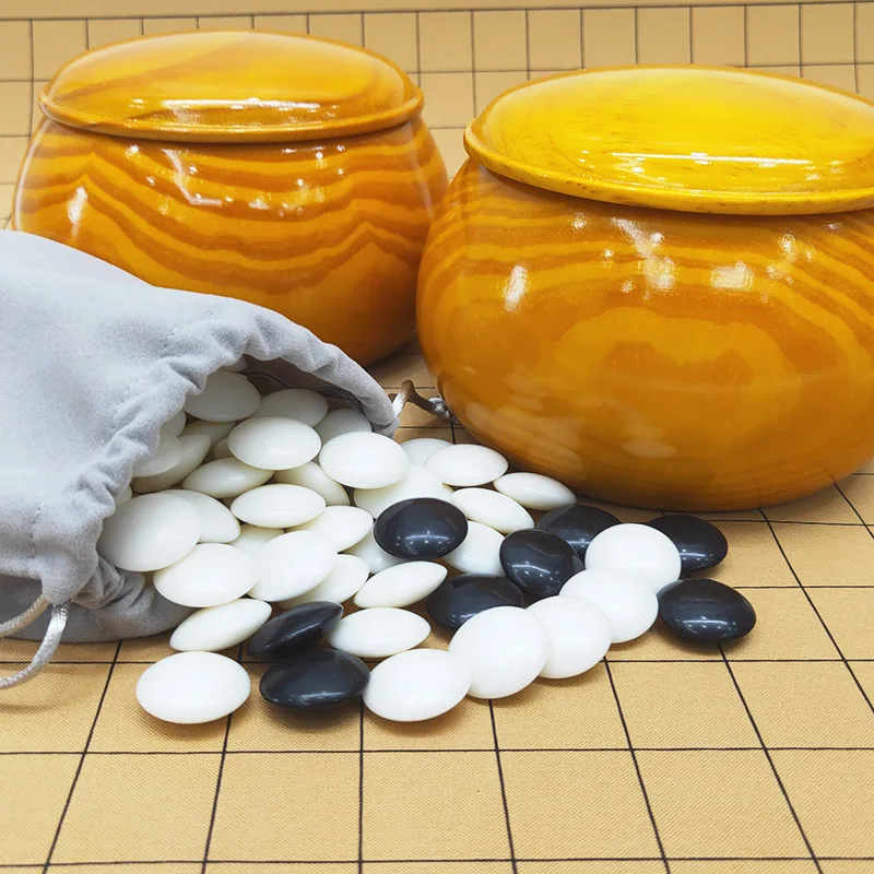 Китайская настольная игра Weiqi роскошная деревянная банка для шахматной доски из