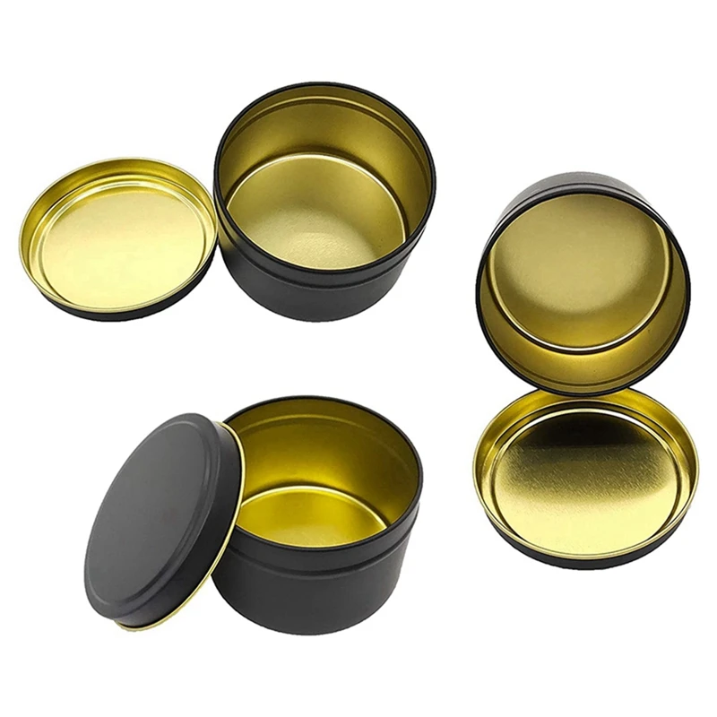 

Candle Tins, 72 Piece, 4 Oz Metal Candle Containers For Making Candles, Arts & Crafts, Dry Storage,Black