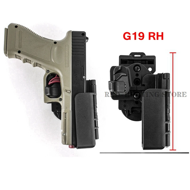 

Охотничья быстросъемная кобура Glock 19 34 для пистолета, тактическое снаряжение для стрельбы, ремень, кобура для пистолета, сумка