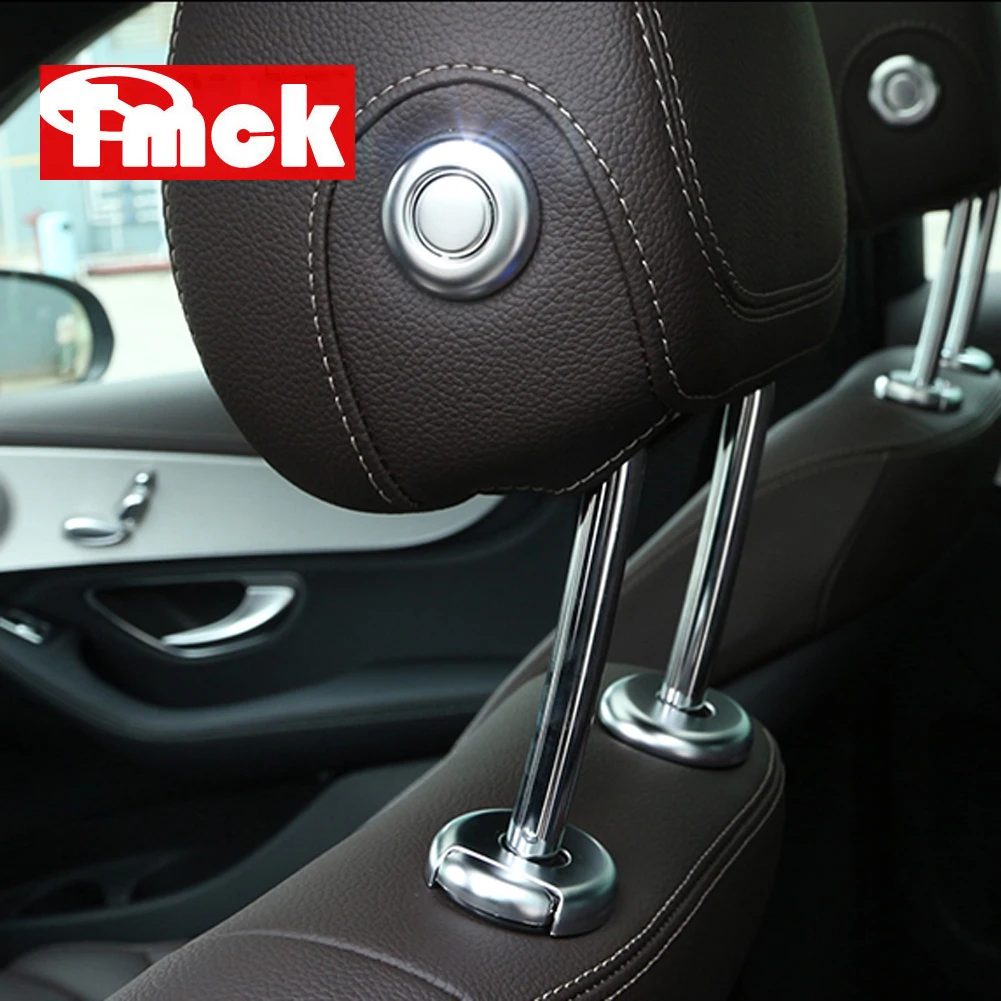 

Автомобильные аксессуары из АБС-пластика для Mercedes Benz C E Class W205 W213 GLC X253 2015-2022, накладки на подголовник