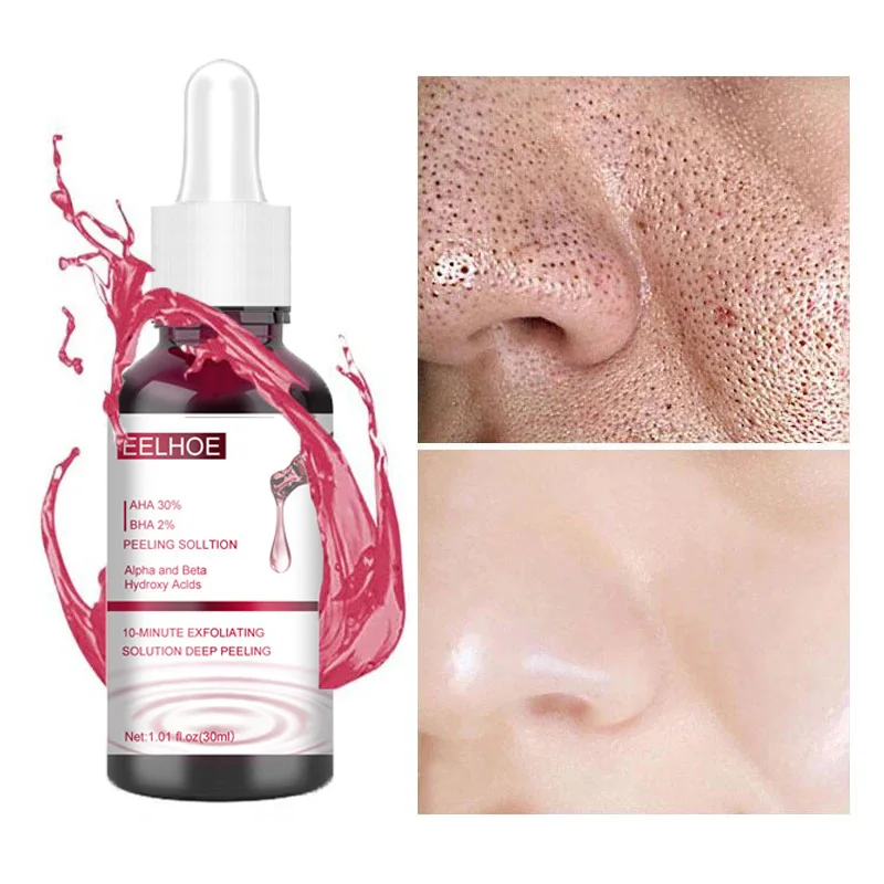 Shrink Pores Serum Salicylic Fruit Acid Essence Exfoliating Smooth Pores Anti Aging Bghten Whitening Moisturizing Skin Care 30ml