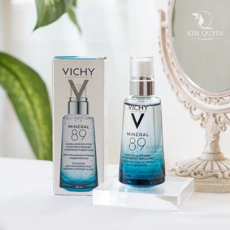 

Vichy Mineral 89 Pure Hyaluronic Acid Facial Essence Daily Booster Moisturizing Serum Suitable For Sensitive And Dry Skin 50ml