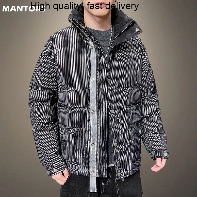 Men Winter Warm Down Jacket Coat 90% White Duck Down Parka Thick Puffer Stand High Quality Overcoat Jacket Fashion Down Coat Men