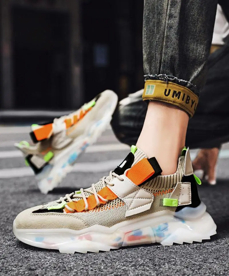 

Sapatos Running Man High-Level Sports Shoes Blue Color Mens Sabot Men's High Sneakers Basket Sport Tennis