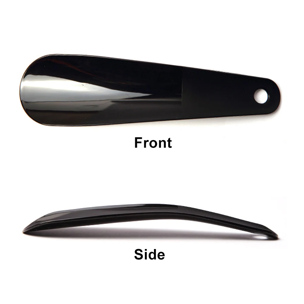 

Professional Shoe Horn Portable Home Travel Flexible Sturdy Spoon Shape Slips Black Practical Helper 16cm Lifter Tool