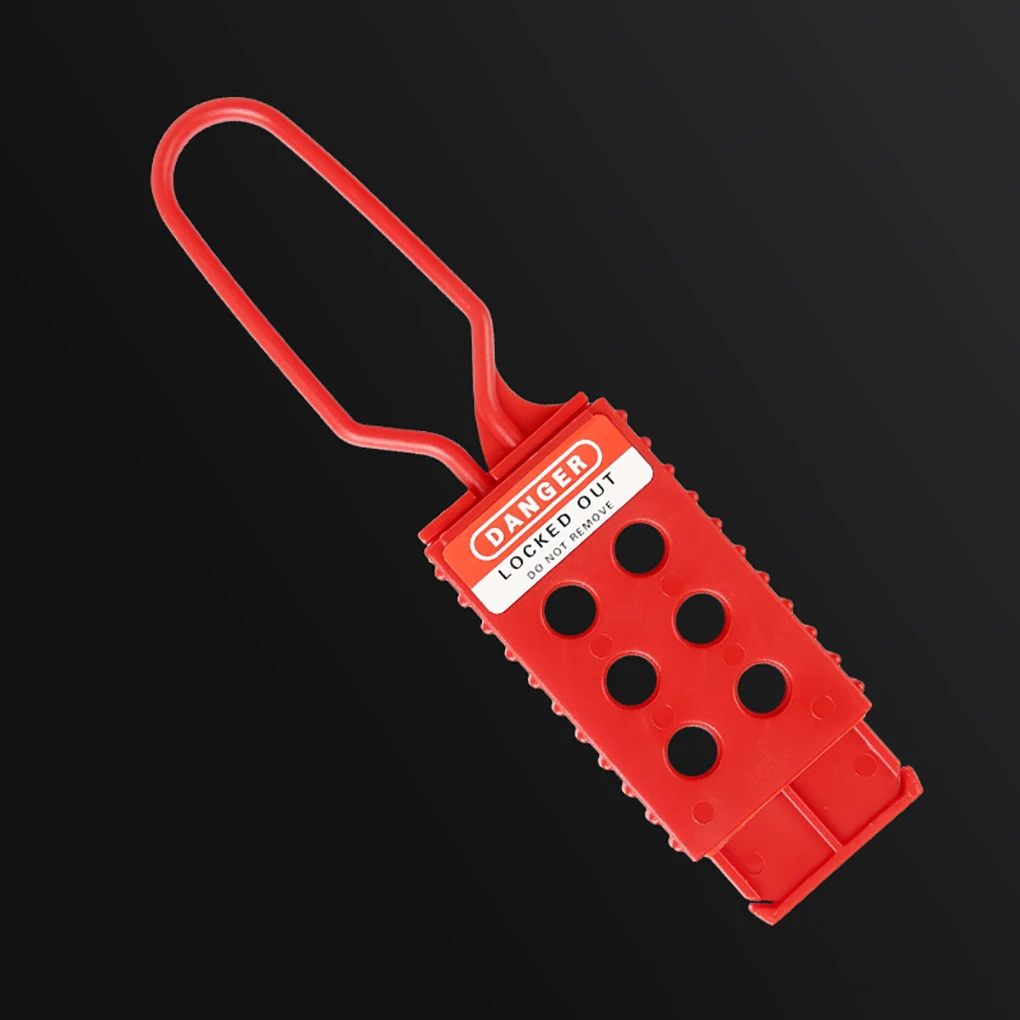 

10 Pieces Lockout Equipment Sturdy Locking Accessory Simple Machine Breakdown Locks Tagout Tool Hasp Lock with 6 Holes Design