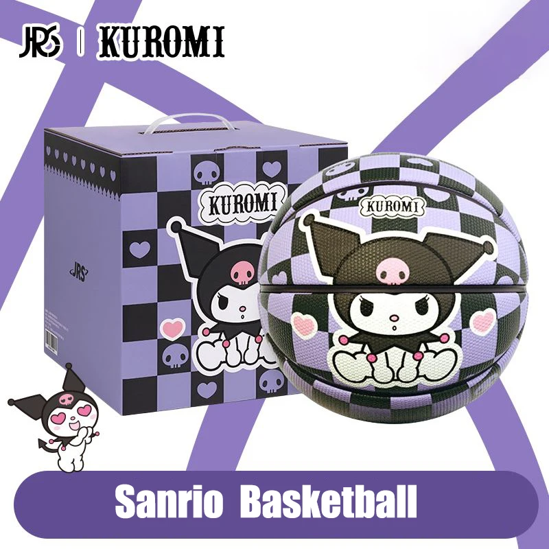 

Милый баскетбольный мяч Sanrio в помещении из аниме Hello Kitty Kuromi Cinnamoroll мультяшный баскетбол с портативным насосом оригинальный подарок