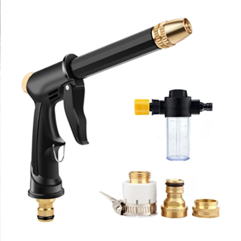 Портативный мойщик высокого давления для машины садовый шланг полива насадка