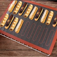 30x40cm double sided printing baking silicone mat non stick pastry oven cake baking perforated sheet liner pastry tools