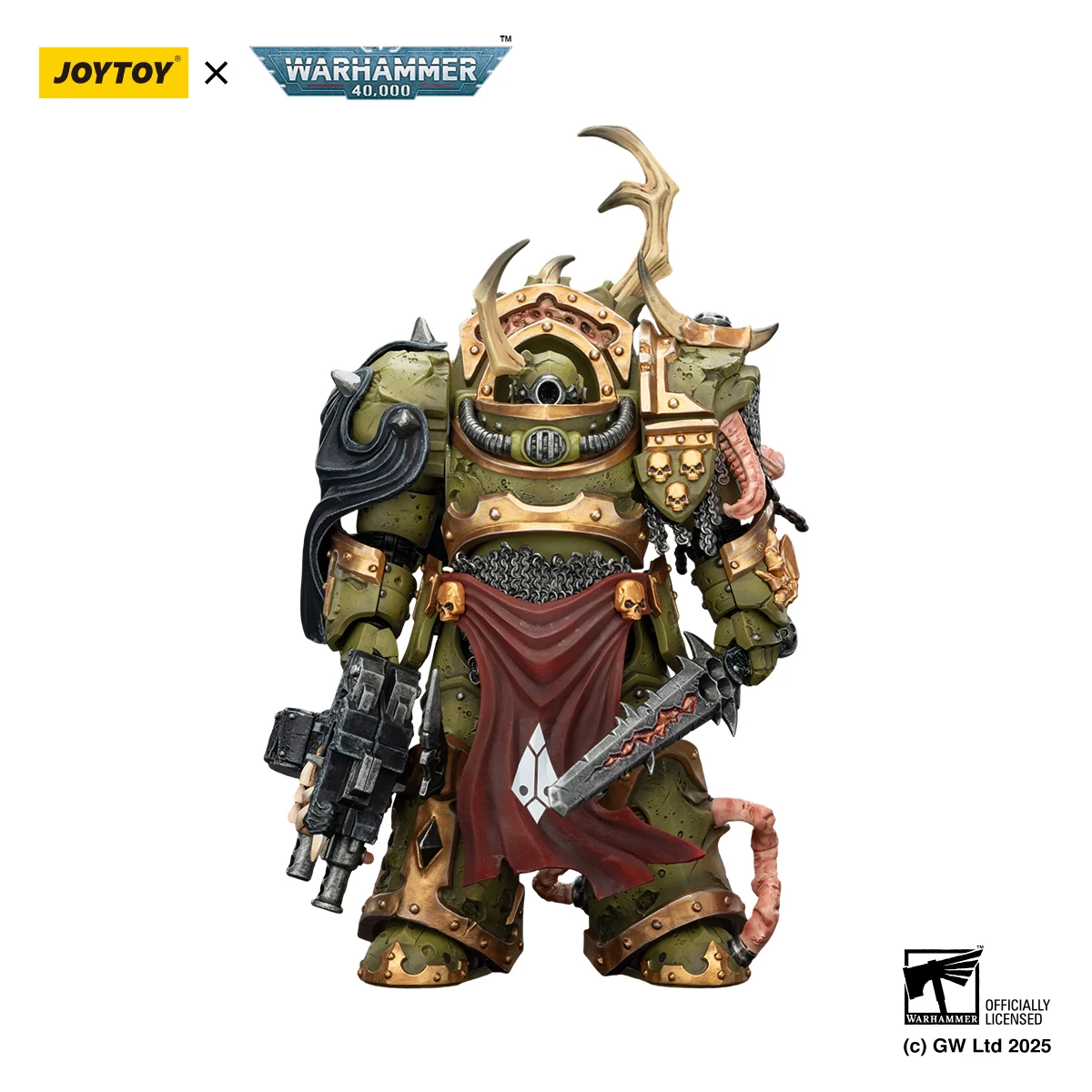 Фото [В НАЛИЧИИ] JOYTOY Warhammer 40K 1/18 Фигурка Death Guard Blightlord Terminato, 4 шт., аниме-модель №2
