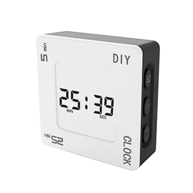 

Convenient Square Alarm Clock with Four Modes DIY Pomodoro Timer Reminder Gift