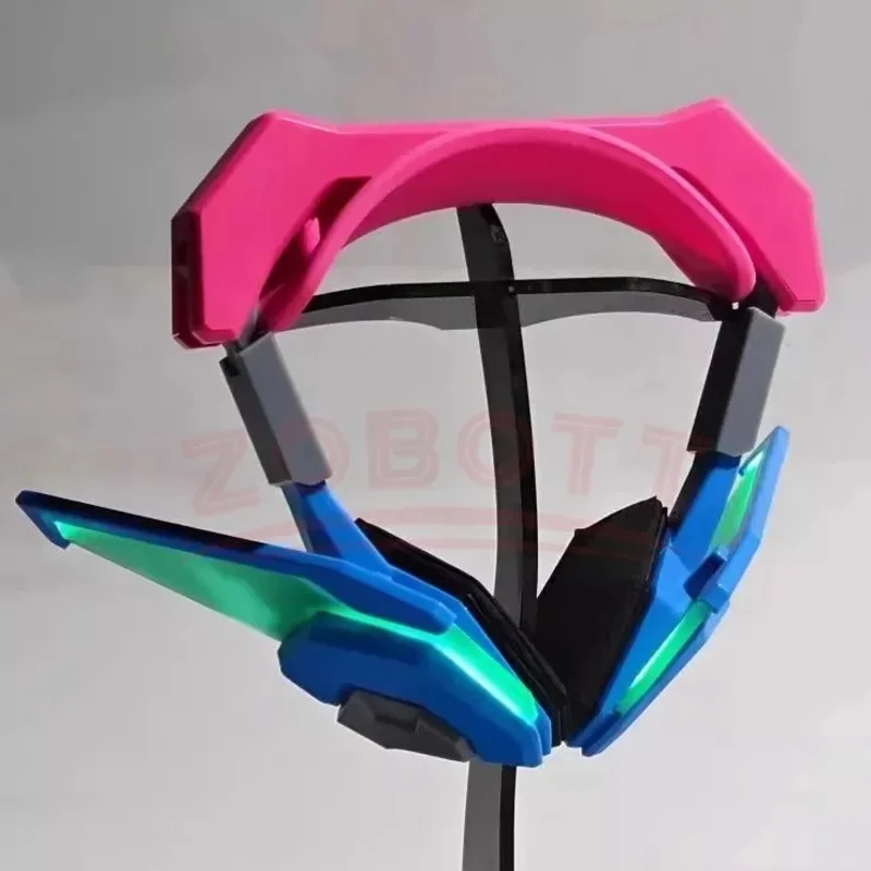 Фото CyGame Overwatch D.Va Музыкальная гарнитура Наушники Hana Song Dva Деревянные наушники Опора Косплей Аксессуары Рождество Хэллоуин Вечеринка T №4