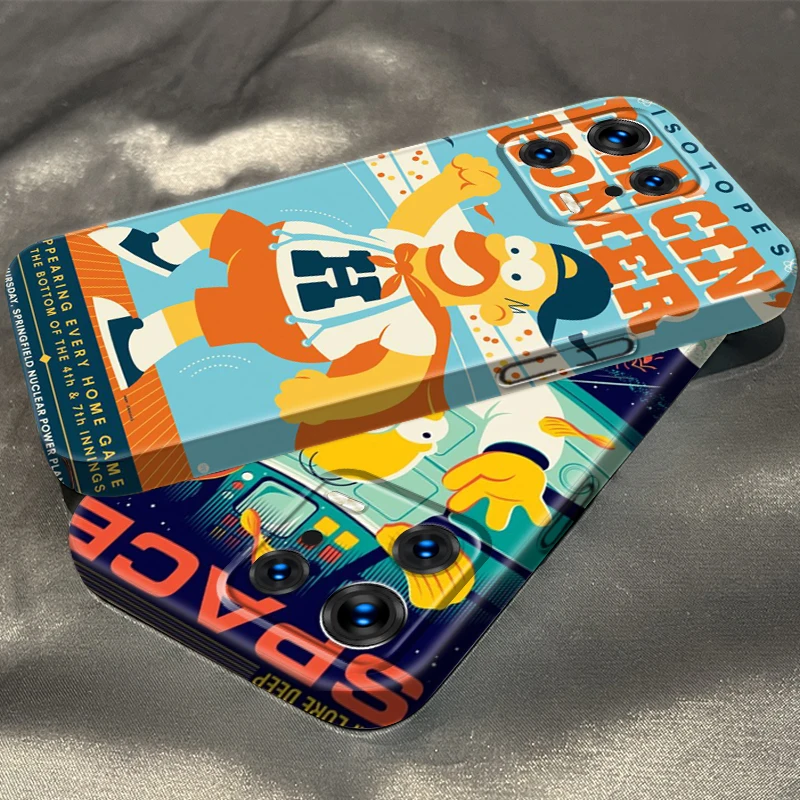 

Disney Simpsons Cartoon Art Phone Case For Xiaomi Mi 13 12 12S 12T 11 11i 10T 10 9 Ultra Pro Lite 5G Feilin Film Hard Cover