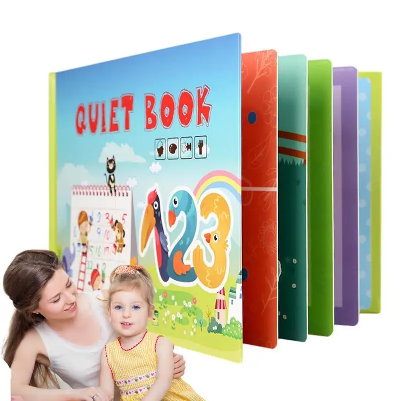 

Montessori Quiet Books Sensory Book Kids Travel Toys Activity Binder Quiet Books Children Sensory Book Busy Educational Toys