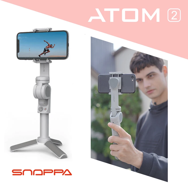 3-осевой Ручной Стабилизатор Snoppa ATOM 2, шарнирный держатель со штативом для смартфонов iPhone, Huawei, Samsung, Xiaomi, ATOM2