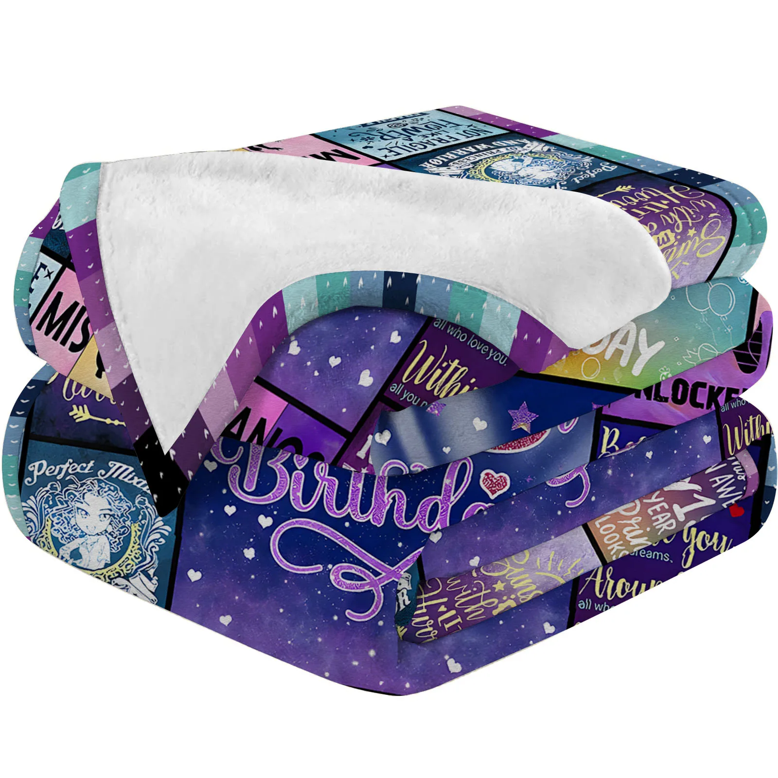 Manta de franela suave и удобная для ниñas взрослых funda lana creativa regalo cumpleaños