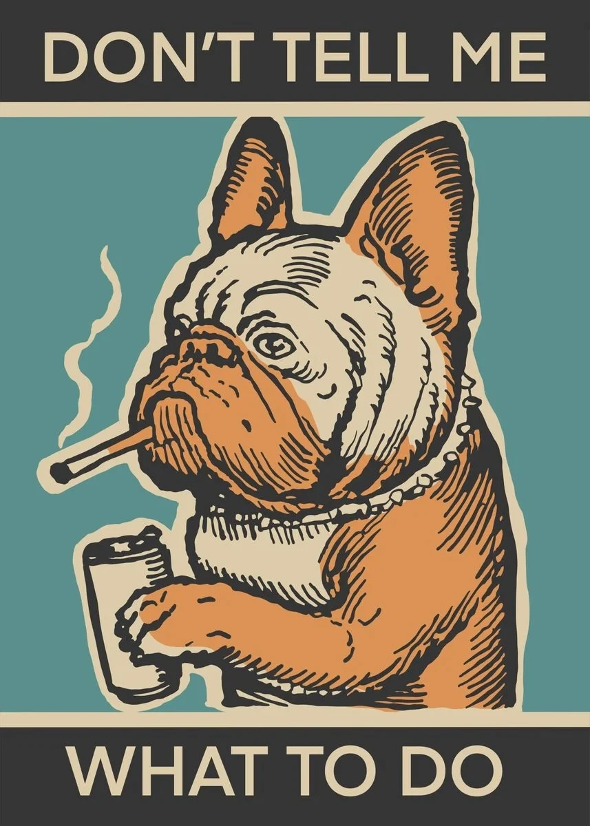 

Винтажные забавные собаки, постеры с животными, мопсом, французским бульдогом, холст, картина, потеряй ума, найдите душу, настенная художественная картина, домашний декор