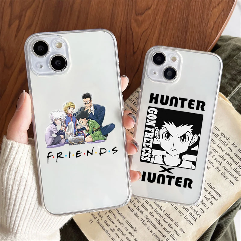 

Новый прозрачный чехол Hunter X Hunter для телефона IPhone 14, 13, 12, 11 Pro MAX, XR, X, XS, SE2, 7, 8, 14Plus, милый мягкий чехол HXH с аниме