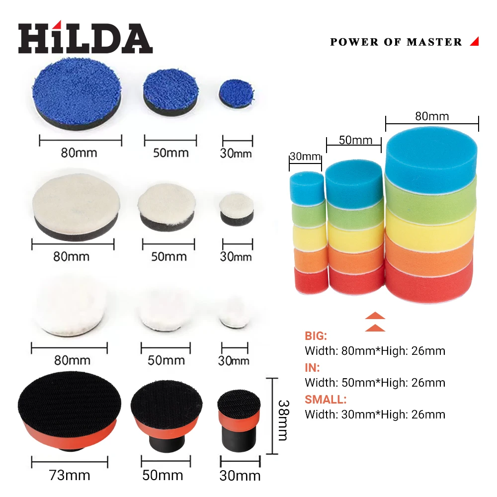 27 шт. набор подушечек для полировки мотоцикла