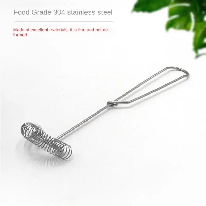 

Spring Egg Stirrer Beater Stainless Steel Hand Held Coil Whisk Milk Baking Pastry Tools Kitchen Eggs Mixer Kitchen Tools