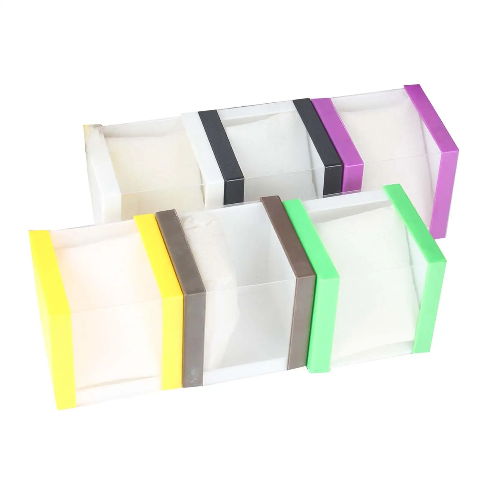 

6Pcs Watch Storage Box, Pocket Holder Portable with Pillow Single Slot, Wrist Watch Display Case for Birthday Men Travel Bangle