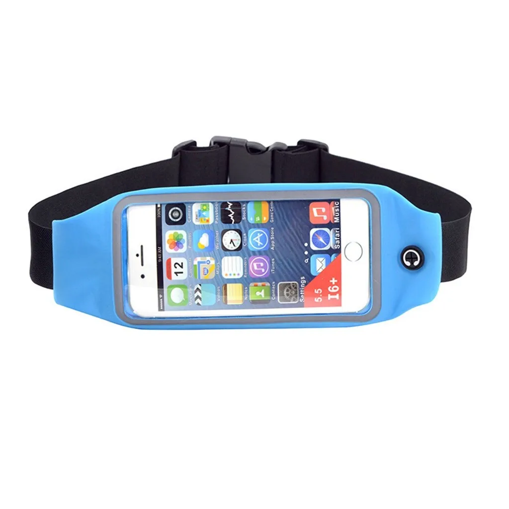 

New Outdoor Running Waist Bag Waterproof Mobile Phone Holder Jogging Telephone Belt Belly Bag Gym Fitness Bag Sport Accessories