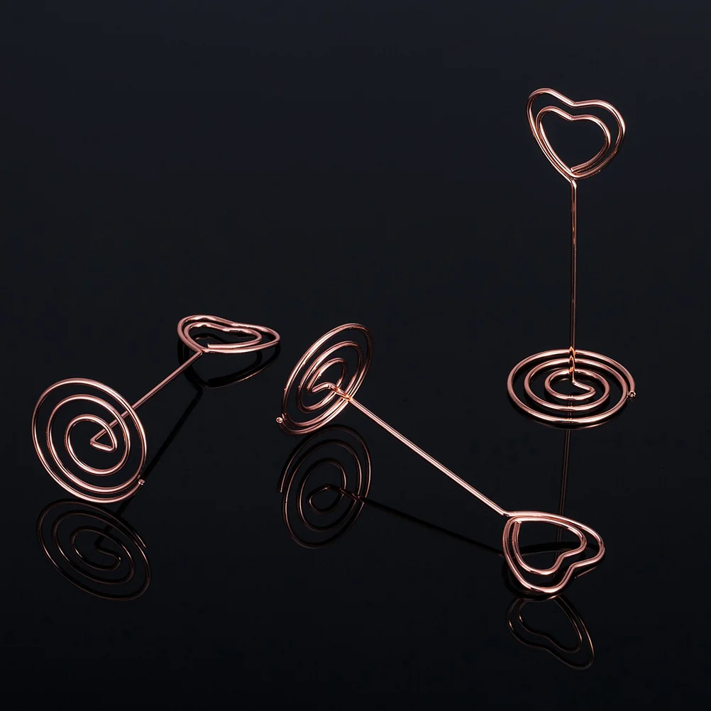 

Holderplace Holders Standtable Picture Weddings Photo Number Rose Gold Heart