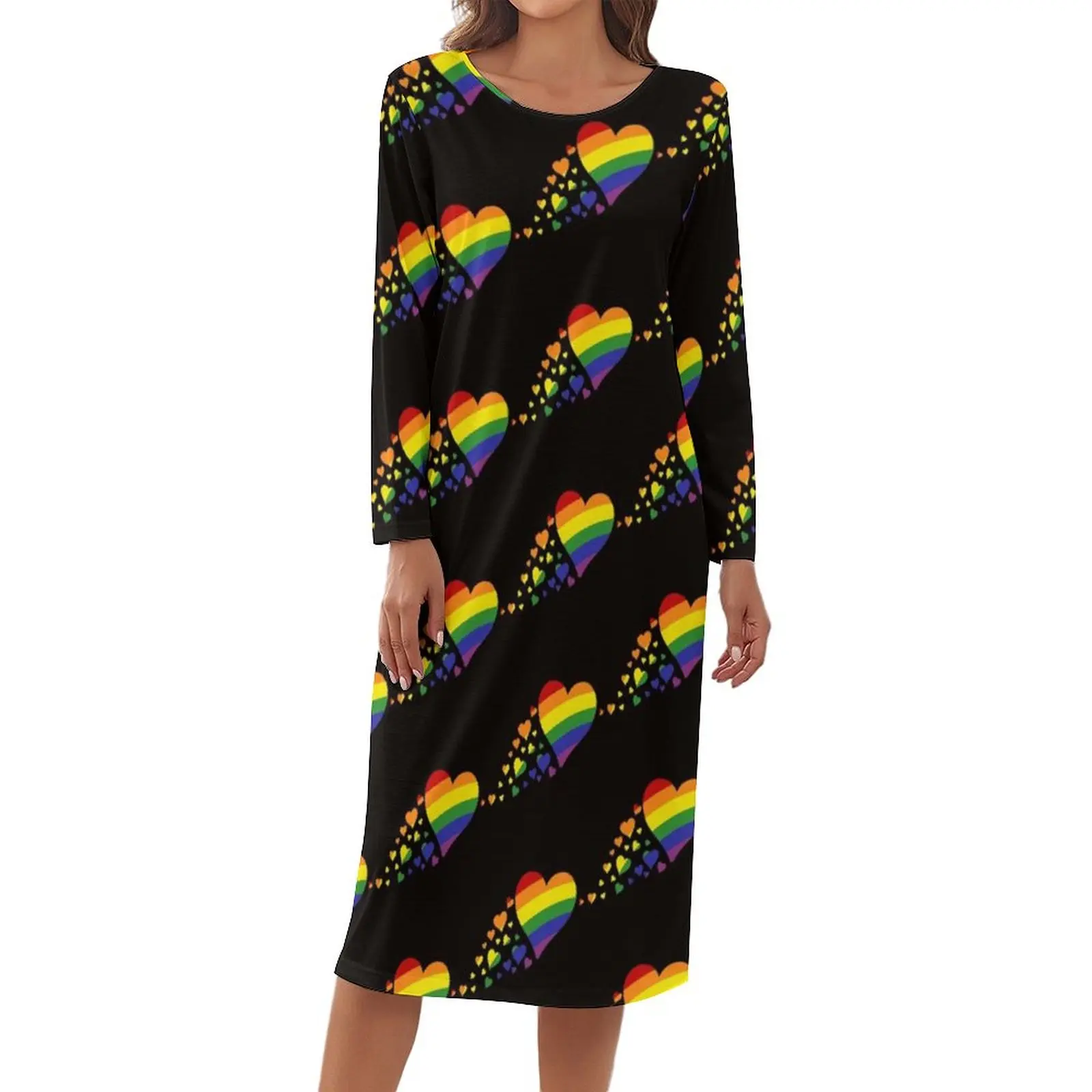 

Gay Pride 21 11014 Pajama Long Sleeves Plus Size Room Dress New Wife Comfortable Sleepwear