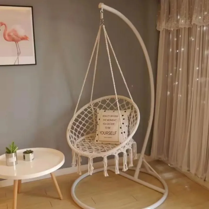 Гамаки для украшения дома подвесное кресло с кисточками плетеная хлопковая