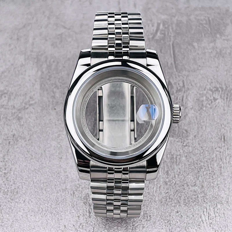 NH35 Корпус даты Oyster Bezel 39 мм Сапфировое стекло для мужчин часов Подходит NH36