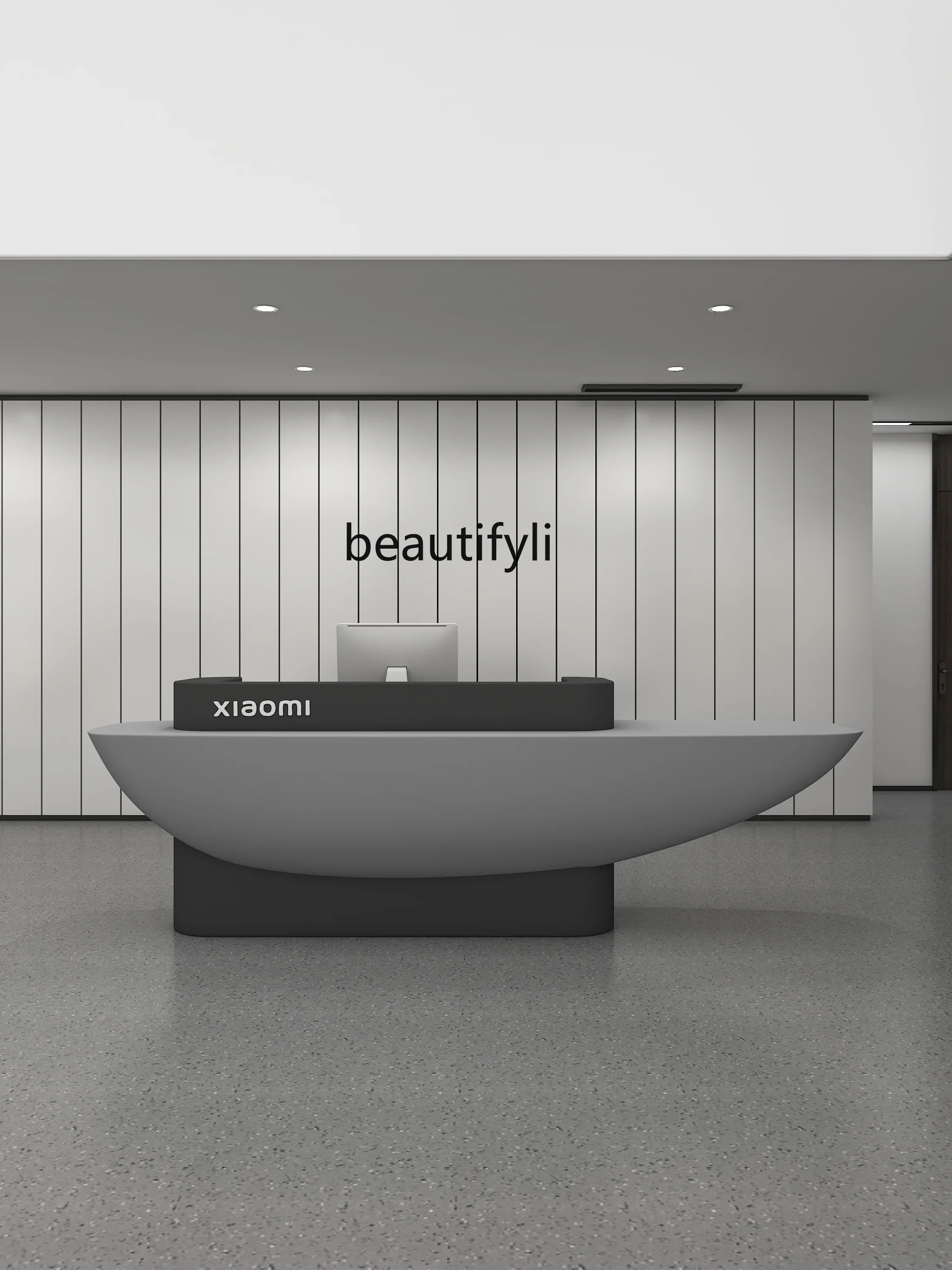 Магазин одежды специальной формы Стойка регистрации компании Современная