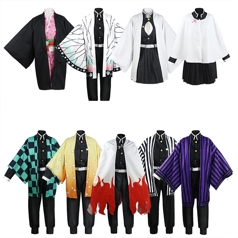 

Demon Slayer Cosplay Clothing Kamado Tanjirou Kamado Nezuko Cos Agatsuma Zenitsu Tomioka Giyuu Cosplay Costumes Anime Cosplay