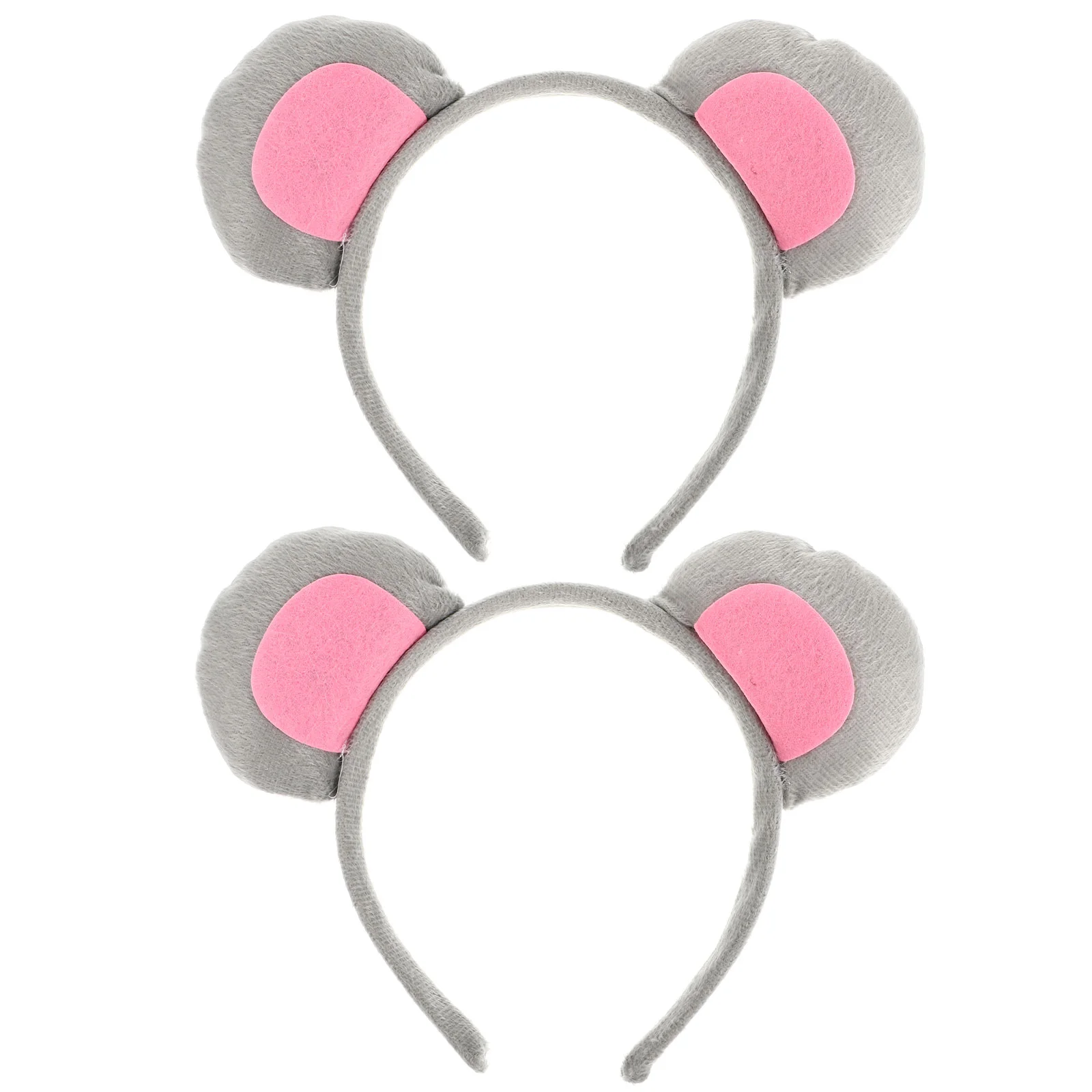 

2pcs Children Mouse Ear Hair Performance Headdress Adorable Children Hair Accessories (Grey)