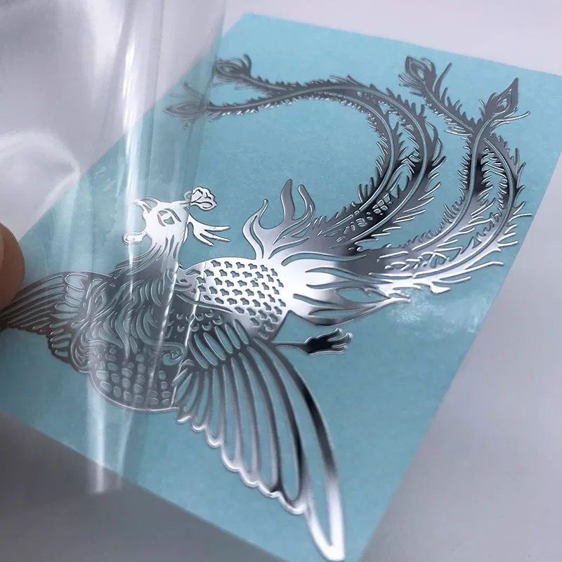 

Металлическая наклейка с драконом и фениксом ZHOUYAN