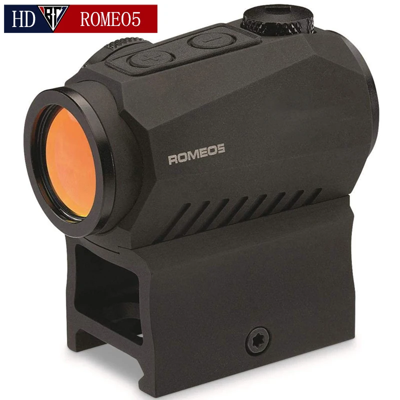 

ROMEO 5 1x20mm Compact 2 MOA Red Dot Sight Perfect Replica Reflex Airsoft Riflescope Hunting Scope With 20mm Riser Rail Mount
