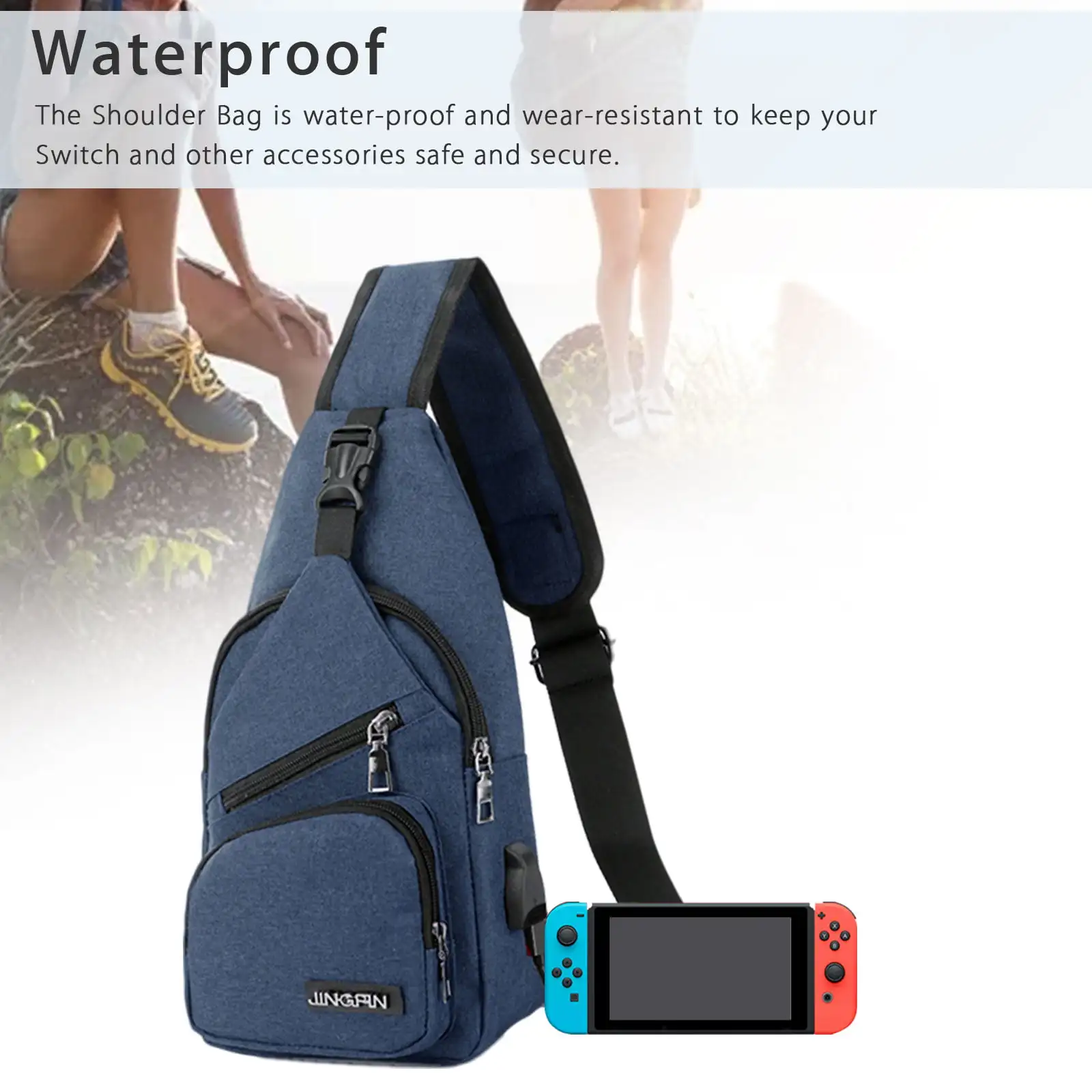Multipurpose Small Outdoor Chest Sling Shoulder Crossbody Backpack Bag Ultra-Lightweight Waterproof Nylon Hiking Cycling Camping