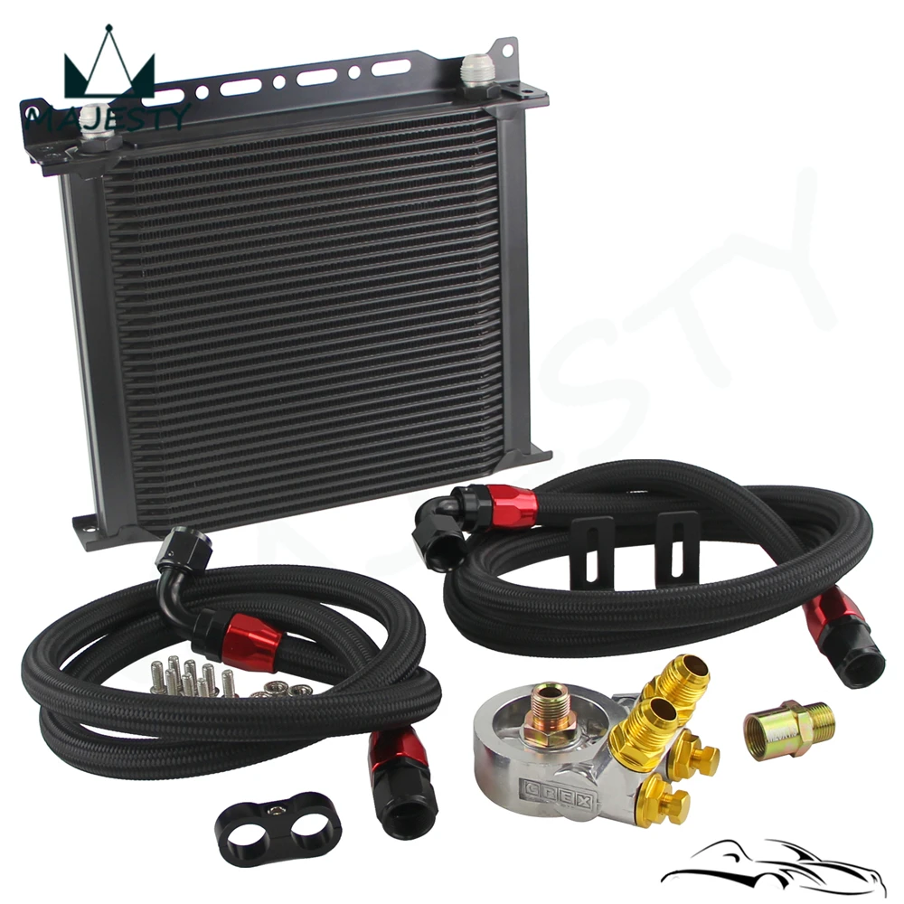 34 ряда 80 градусов адаптер термостата Двигатель гонки AN10 комплект масляного