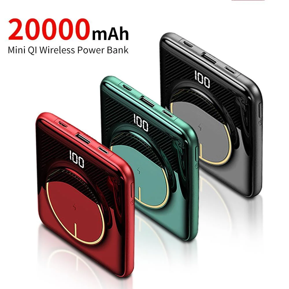 

20000mAh Wireless Mini Power Bank Built in Cable PD22.5W Fast Charging Powerbank For iPhone 13 12/Samsung/S22/Xiaomi Poverbank