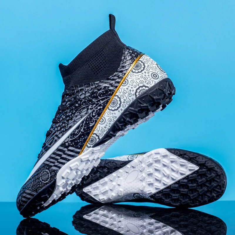 Soccer Shoes Men TF/FG Artificial Grass Original Superfly High Ankle Ourdoor Football Boots Kids Youth Indoor Training Sneakers