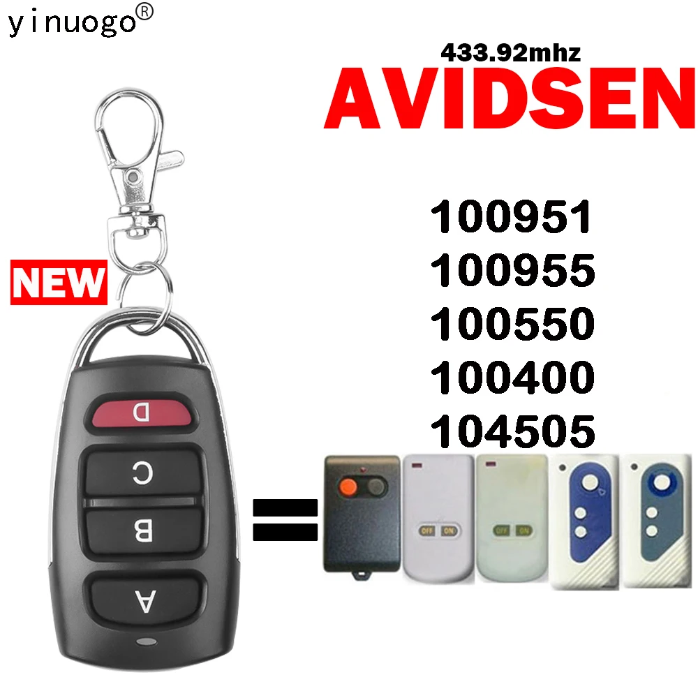 

Новый AVIDSEN 104505 100400 100550 100955 100951 пульт дистанционного управления 433 МГц фиксированный код клон Управления Дверью Гаража Пульт дистанционного ...