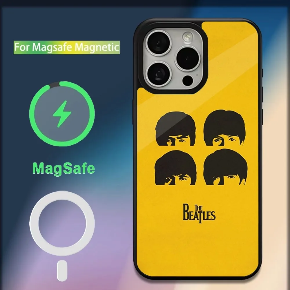 Чехол для телефона T-The Band B-BeatlesS Let It Be iPhone 16 15 14 13 12 11 Plus Pro Max Mini Magsafe с магнитной
