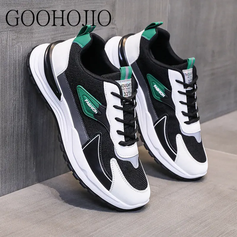 

Mesh Men Casual Shoes Male Ourdoor Jogging Trekking Sneakers Lace Up Breathable Shoes Men Comfortable Light Soft Hard-Wearing