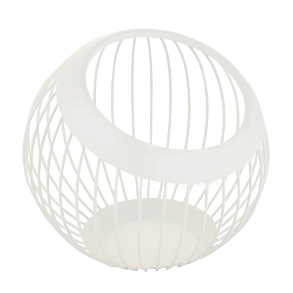 

Steel Dried Fruit Storage Drain Basket Round Simple Vegetable Storage Bowl Home Decorations