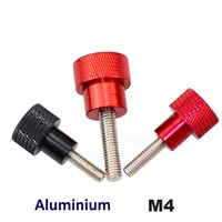 2pcs aluminum step knurled thumb screw nut m468101215202530 anodized stainless steel hand tighten screws free shipping