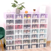 can combination acrylic shoe cabinet high light transmission transparent storage shoes box thickened dustproof shoe organizer