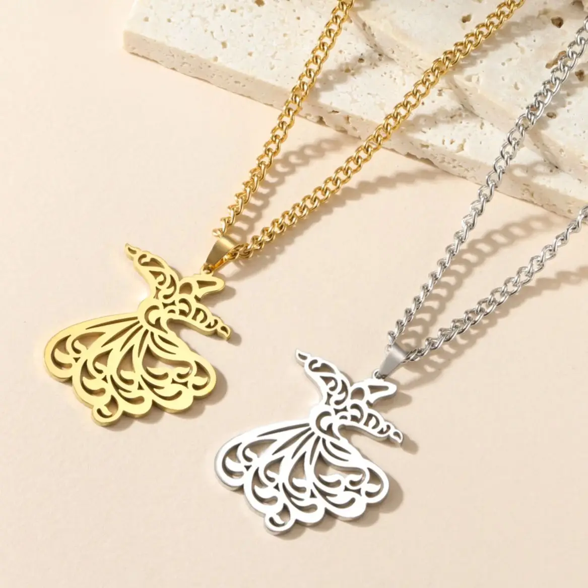 LIKGREAT мусульманское ожерелье с подвеской для танцев Sufi женщин колье из