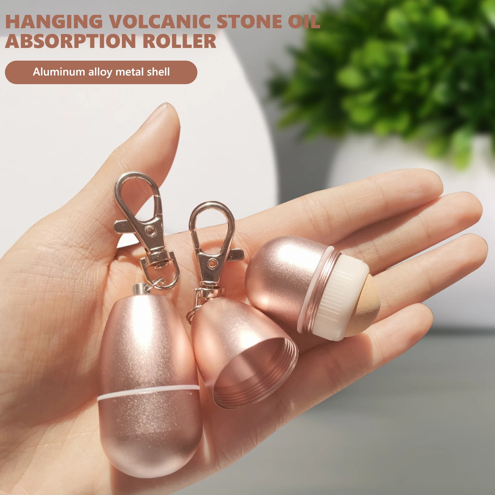 

Face Oil Absorbing Roller Volcanic Stone Oil Removing Rolling Ball Reusable Oil Roller Massage Rod Face Skin Care Tool